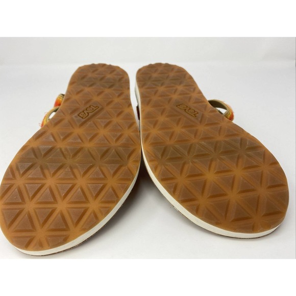 Teva Womens Original Universal Orange Voya Infinity Ombre Sandals Shoes Size 6 - Picture 10 of 14
